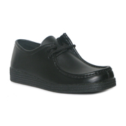 Ladies Leather Flat Lace Shoe with Apron Front (Click For Details)