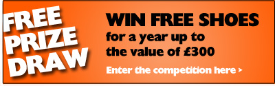 Free Prize Draw - Win Free Shoes for a Year up to the Value of £300
