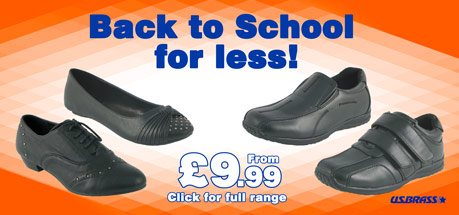 Back to School Shoes for Less from £9.99