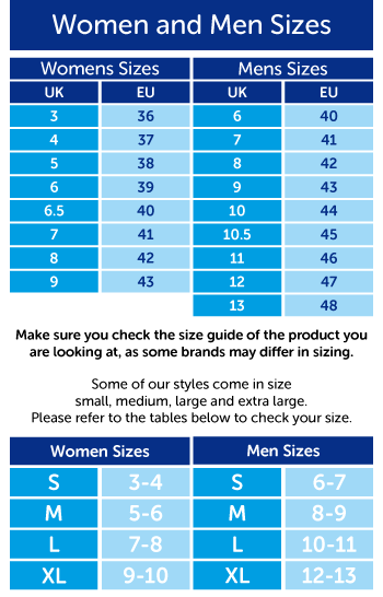 Adult Shoe Sizes