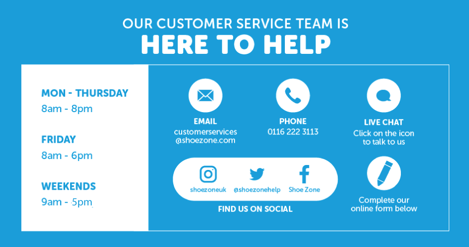 shoe zone customer service number