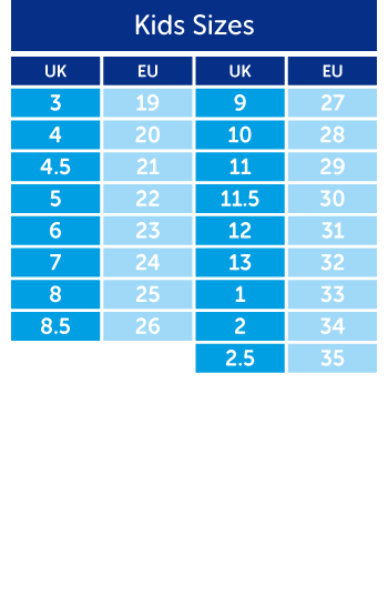 kids shoe size to womens