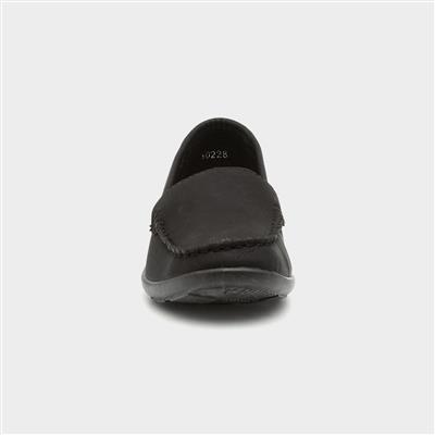 Dee Womens Black Casual Loafer Shoe