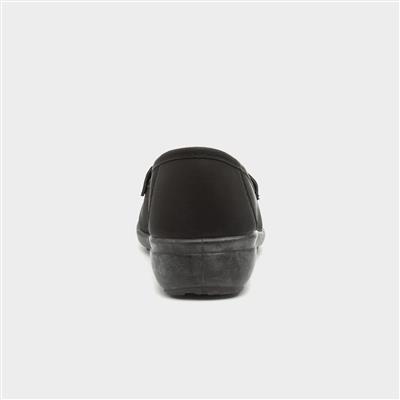 Dee Womens Black Casual Loafer Shoe