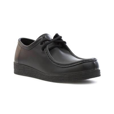 black leather lace up shoes womens