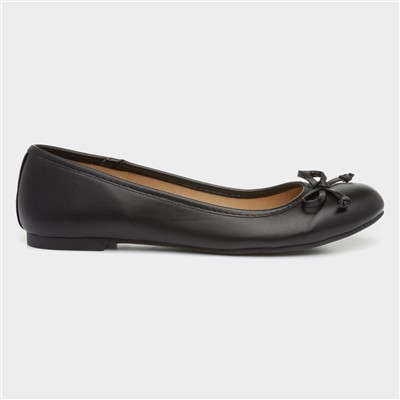 Womens Black Ballerina with a Bow