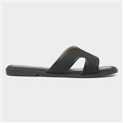 Truffle Collection June Womens Black Flat Sandal (Click For Details)