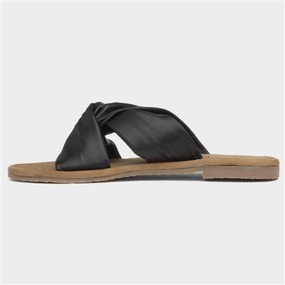 Amy Womens Black Mule Sandal
