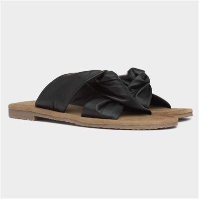 Amy Womens Black Mule Sandal