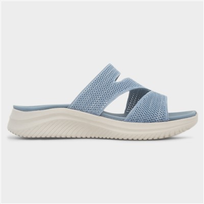 Simone Womens Blue Mule Sandal