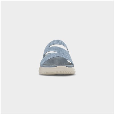 Simone Womens Blue Mule Sandal
