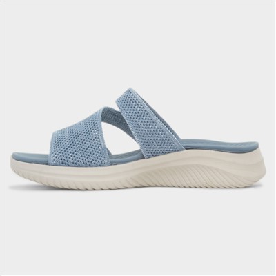 Simone Womens Blue Mule Sandal
