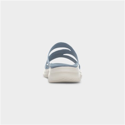 Simone Womens Blue Mule Sandal