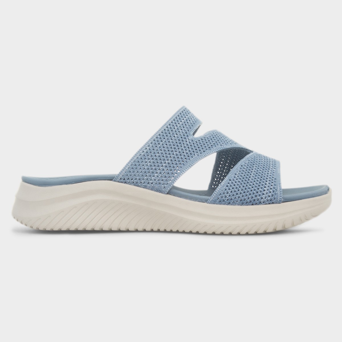Simone Womens Blue Mule Sandal