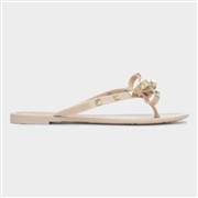 Krush Pearl Womens Nude Toe Post Slip On Sandal (Click For Details)