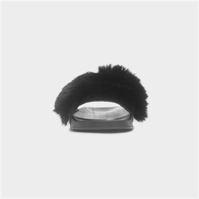 Georgina Womens Black Slider