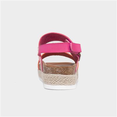 Deanna II Womens Pink Flatform Sandals