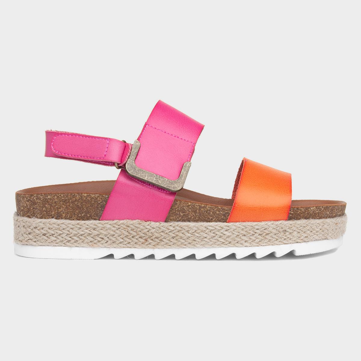 Deanna II Womens Pink Flatform Sandals