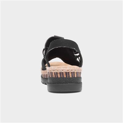 Antistress Womens Black Sandal