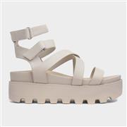 Heart Cynthia Womens Beige Strappy Chunky Sandal (Click For Details)