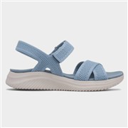 Cushion Walk Steph Womens Blue Easy Fasten Sandal (Click For Details)