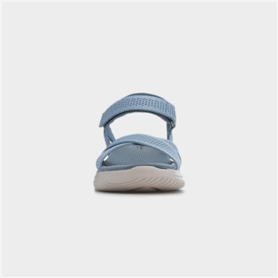 Steph Womens Blue Easy Fasten Sandal