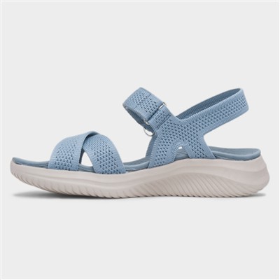 Steph Womens Blue Easy Fasten Sandal