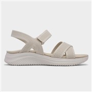 Cushion Walk Steph Womens Beige Easy Fasten Sandal (Click For Details)