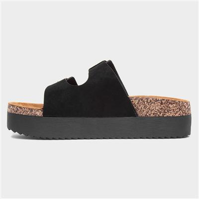 Maria Womens Black Platform Sandal
