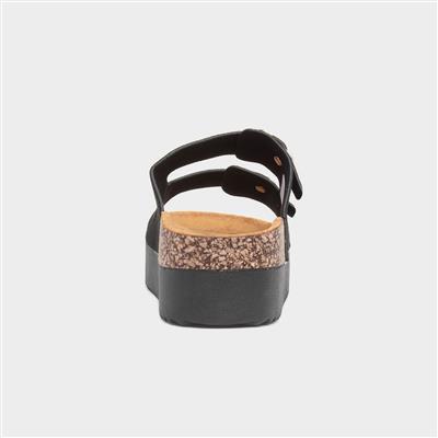 Maria Womens Black Platform Sandal
