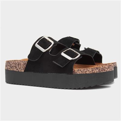 Maria Womens Black Platform Sandal