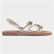 Hush Puppies Amanda Womens Gold Leather Sandal (Click For Details)