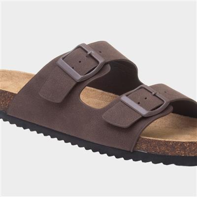 Kati Womens Brown Mule Sandal