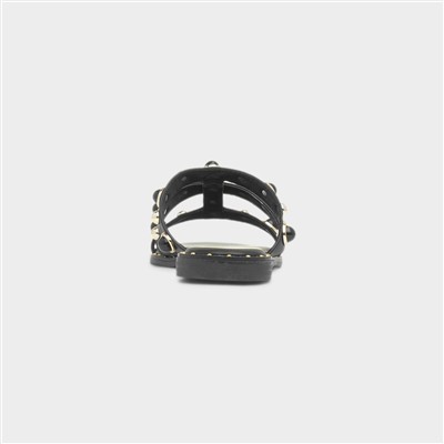 Cloe Womens Black Mule Sandal
