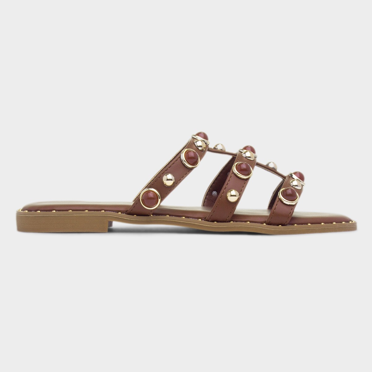 Cloe Womens Brown Mule Sandal