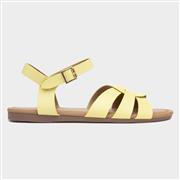 Divaz Antalya Womens Yellow Strappy Sandals (Click For Details)