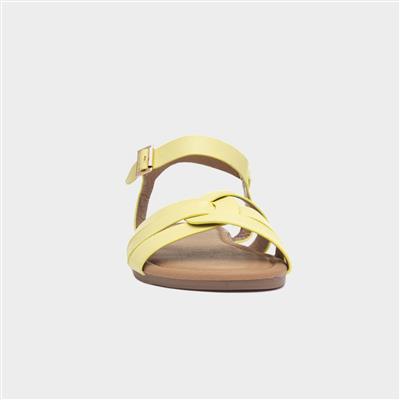 Antalya Womens Yellow Strappy Sandals