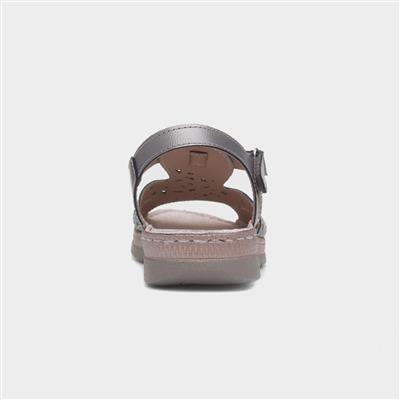 Ruth Womens Metallic Leather Sandal