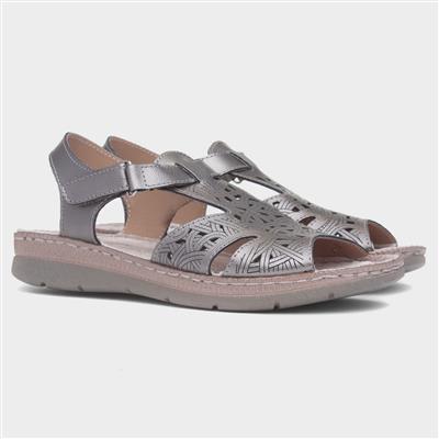 Ruth Womens Metallic Leather Sandal