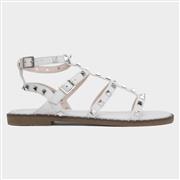 Truffle Jenny Womens White Studded Sandal (Click For Details)