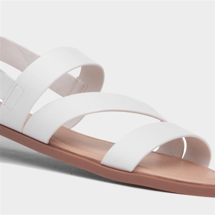 blaire white sandals