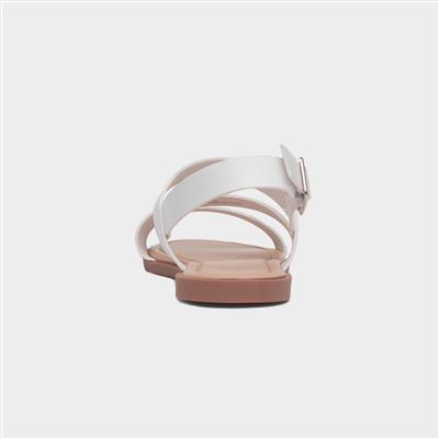 Blaire Womens White Strappy Sandal