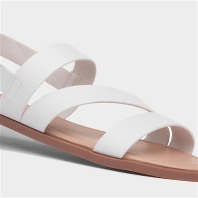 Blaire Womens White Strappy Sandal