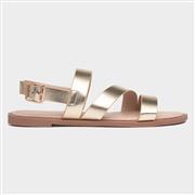 Krush Blaire Womens Gold Strappy Sandal (Click For Details)