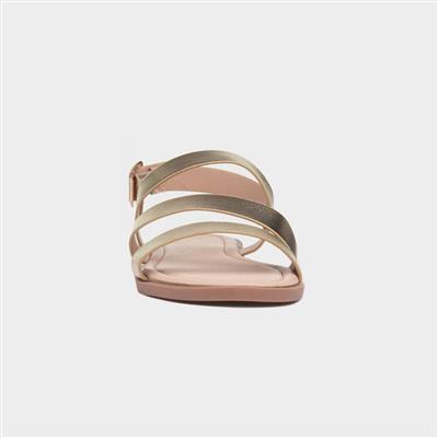 Blaire Womens Gold Strappy Sandal