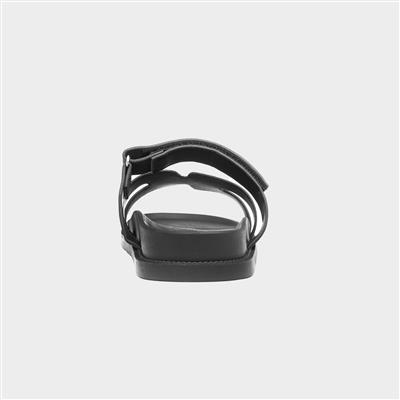 Truffle Louise Womens Black Mule Sandal