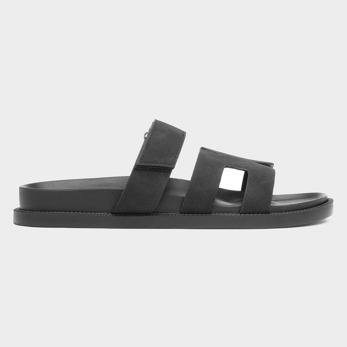 Truffle Louise Womens Black Mule Sandal