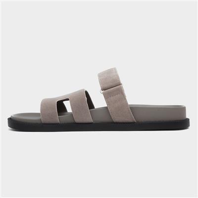 Truffle Louise Womens Taupe Mule Sandal