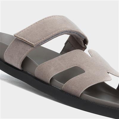 Truffle Louise Womens Taupe Mule Sandal