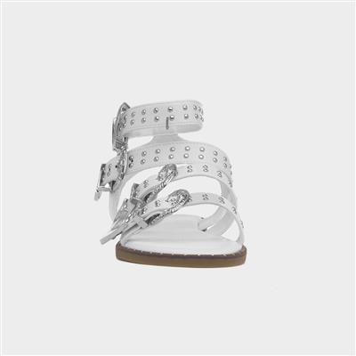 Jolene Womens White Sandal